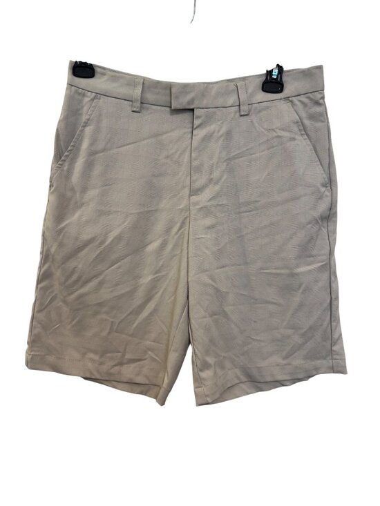 Ashworth Other - Ashworth Mens Beige Golf Shorts 32W Polyester Blend Flat Front